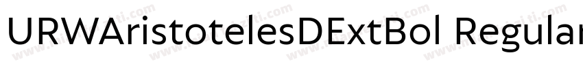 URWAristotelesDExtBol Regular Versi字体转换